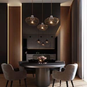 Modern Dining Room with Round Table