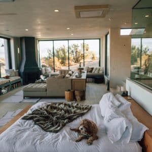 Open Concept Modern Bedroom